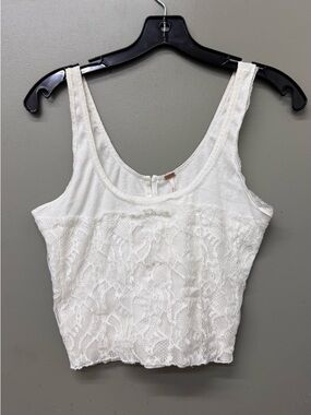 NWT Free People Cosette Corset Tank in White size small